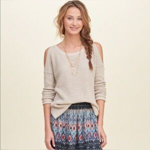 Hollister Cold-Shoulder Knit Sweater